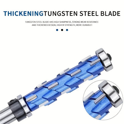 Carbide Flush Trim Router Bit 1/2" Shank - Double Bearing Design, Precision Woodworking Template Trimming Bit, CNC Router Cutter for Wood, Plywood & Laminate, 45mm & 65mm Options