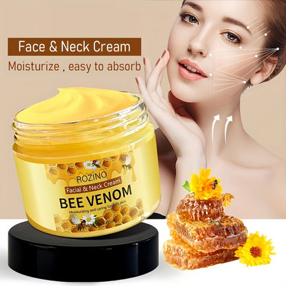 Bee Venom Face & Neck Lifting Firming Cream 150g with Hyaluronic Acid & Vitamin E – Anti-Aging Moisturizer for Tightening, Hydrating & Smoothing Skin