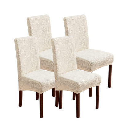 Dining Chair Covers Stretch Jacquard Slipcovers Removable Washable Chair Protector for Kitchen Hotel Restaurant Set of 4 or 6