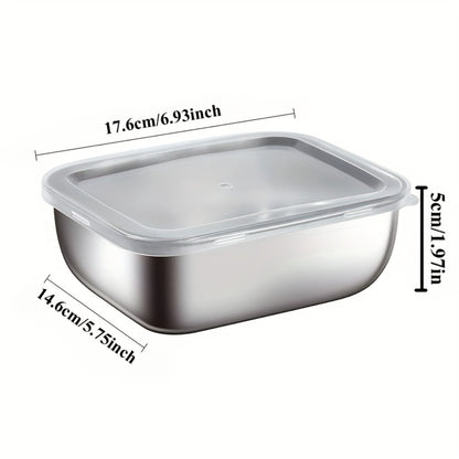 Stainless Steel Food Storage Containers with Lids Set - Meal Prep Lunch Box, Refrigerator & Kitchen Organizer, Outdoor Picnic Bento Box
