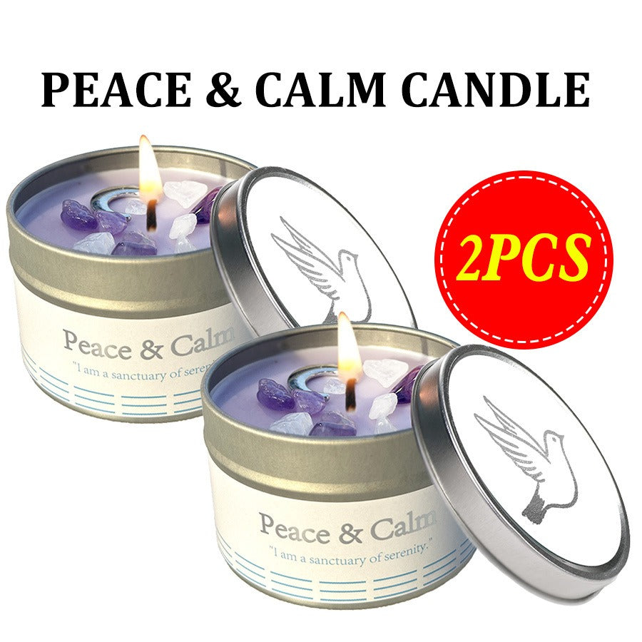 Manifestation Candles Scented Soy Wax with Golden Crystal – Law of Attraction Abundance Candle for Meditation, Yoga & Focus | Spiritual Gift for Women with Guidance Card | Christmas, Birthday, New Year
