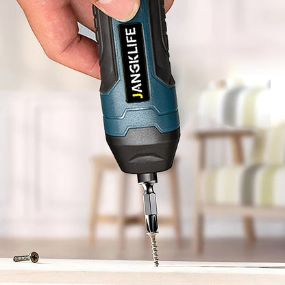 Cordless Electric Screwdriver Set – Rechargeable Power Screwdriver with LED Light, DC Charging, Bit Accessories Included, for Home DIY & Repair