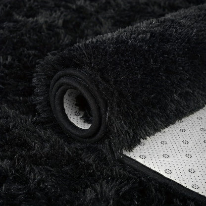 Shaggy Plush Area Rug - Soft Fluffy Carpet for Living Room, Bedroom & Sofa | Non-Slip Machine Washable Tie-Dye & Solid Color Long Pile Rug | Luxury Home Decor Floor Mat in Multiple Sizes & Colors
