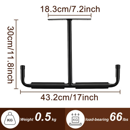 Heavy-Duty Ceiling Garage Storage Hook Rack – Overhead Ladder Hanger with Anti-Slip Foam, Space-Saving Ceiling Mount for Ladders, Hoses & Tools, 2/4pcs