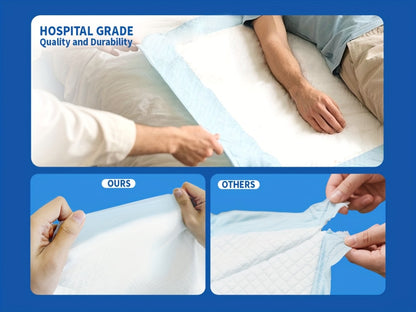 Extra Large Disposable Underpads 30x36 Inch Super Absorbent Adult Incontinence Bed Pads with Effective Odor Control Chucks Pads Leak-Proof Protection for Elderly and Adults 50 to 200 Pieces Value Pack
