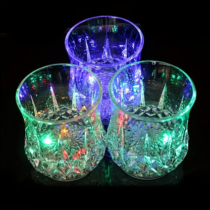 LED Light-Up Cups Glow in the Dark – Pineapple Induction Party Cups for Birthday Christmas Disco Valentine's Day (6.76oz)