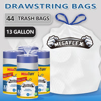 44 Drawstring Bags(13 Gallon)