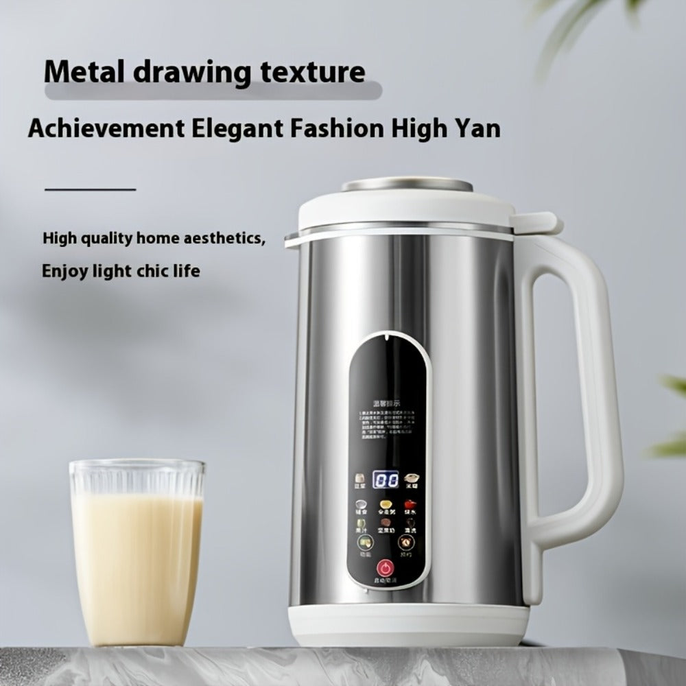 Soy Milk Maker Machine 40oz – 800W Stainless Steel Nut Milk, Soup & Juice Blender with 24-Hour Timer, Auto-Clean & Touch Control