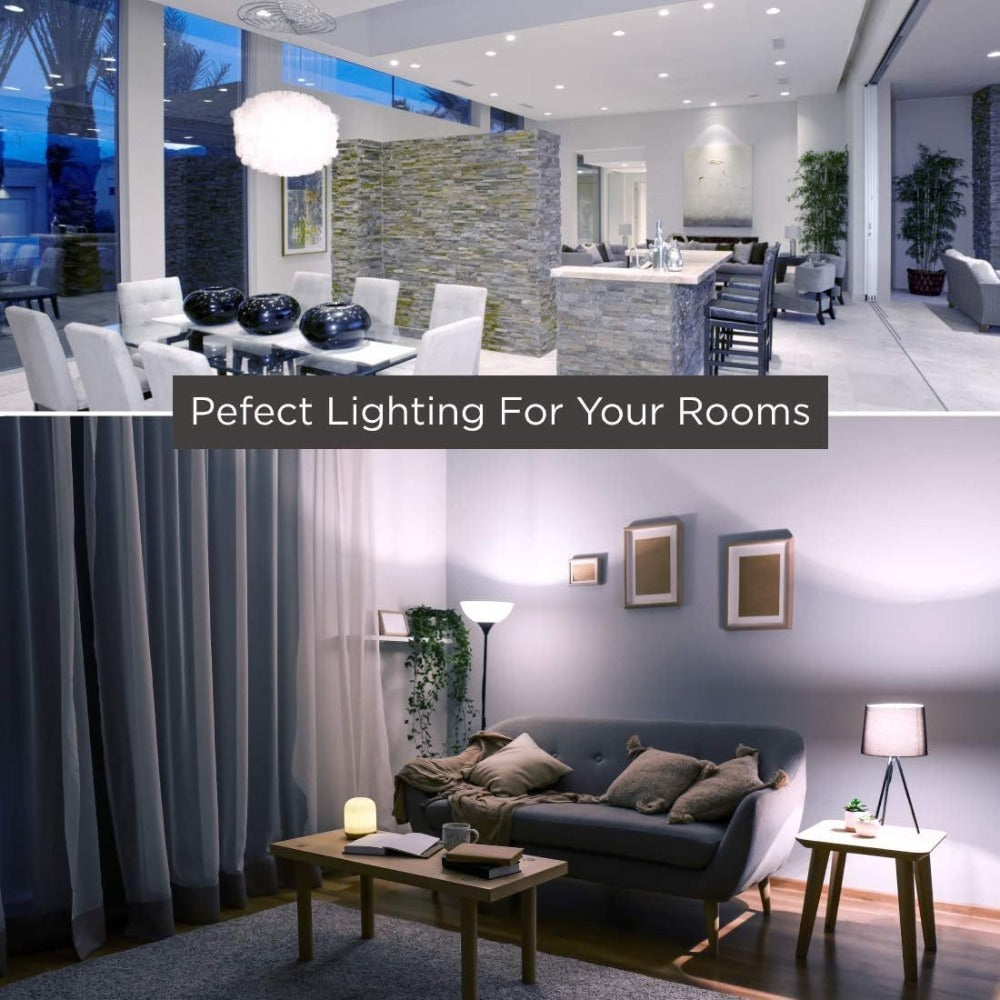 A19 LED Light Bulbs 100W Equivalent, 5000K Daylight White, E26 Base, Non-Dimmable, No Flicker, 1500LM Super Bright – 4/12/24 Pack Bulk LED Bulbs for Home Office Bedroom Living Room