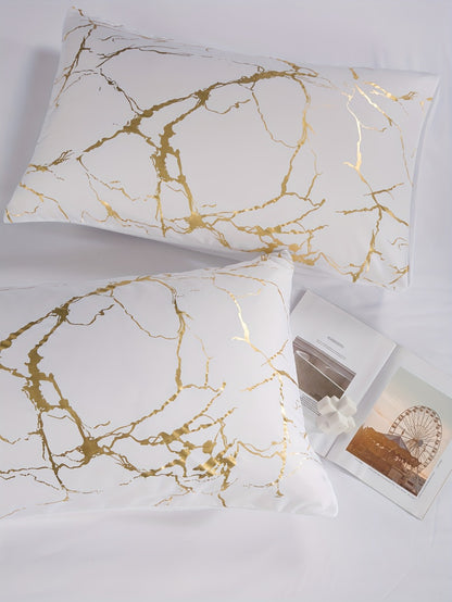Duvet Cover Set 3 Piece Soft Bronzing Texture Bedding Set with Duvet Cover and 2 Pillowcases for Home Dormitory All Season Twin Full Queen King