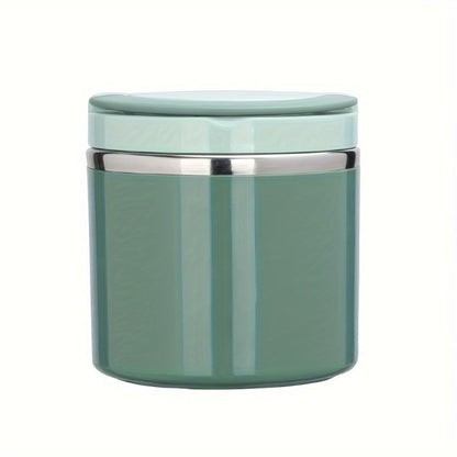 Stainless Steel Lunch Box 630ml Leakproof Stackable Thermal Bento Box with Handle 304 Steel Heat Cold Insulation Container for School Office Camping in Green Pink Blue