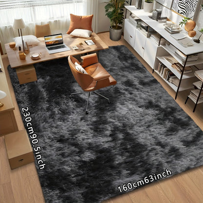 Tie Dye Plush Area Rug - Ultra Soft Thick Fluffy Durable Carpet for Living Room & Bedroom | Easy Care Portable Sofa & Coffee Table Floor Mat | Holiday Home Decor Gift Rug 63"x90" Multiple Colors