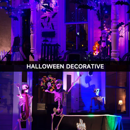 UV Black Light Bulbs 12W LED UVA 385-400nm - Glow in the Dark Party Blacklight Bulb for Halloween, Christmas, Body Paint & Fluorescent Decor, E26 Base