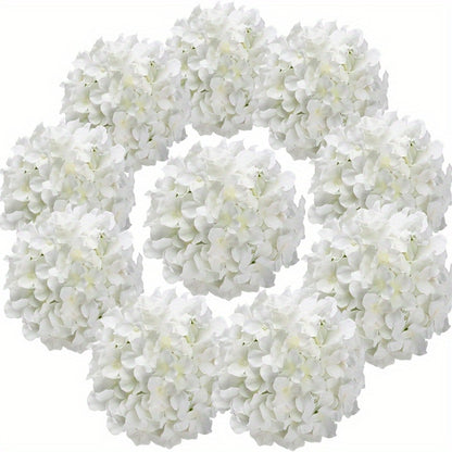Artificial Hydrangea Flowers with Stems 60 Pack – Fake Hydrangea Flower Heads for Wedding Centerpieces, Bouquets, DIY Home Decor, Garden & Party Arrangements | Realistic Silk-Look Floral Decor