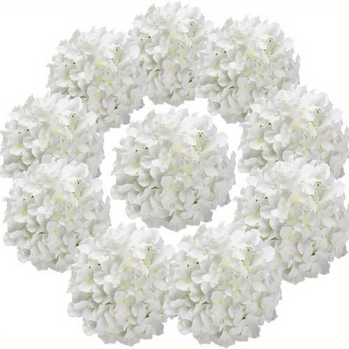 Artificial Hydrangea Flowers with Stems 60 Pack – Fake Hydrangea Flower Heads for Wedding Centerpieces, Bouquets, DIY Home Decor, Garden & Party Arrangements | Realistic Silk-Look Floral Decor