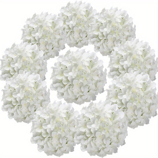 Artificial Hydrangea Flowers with Stems 60 Pack – Fake Hydrangea Flower Heads for Wedding Centerpieces, Bouquets, DIY Home Decor, Garden & Party Arrangements | Realistic Silk-Look Floral Decor