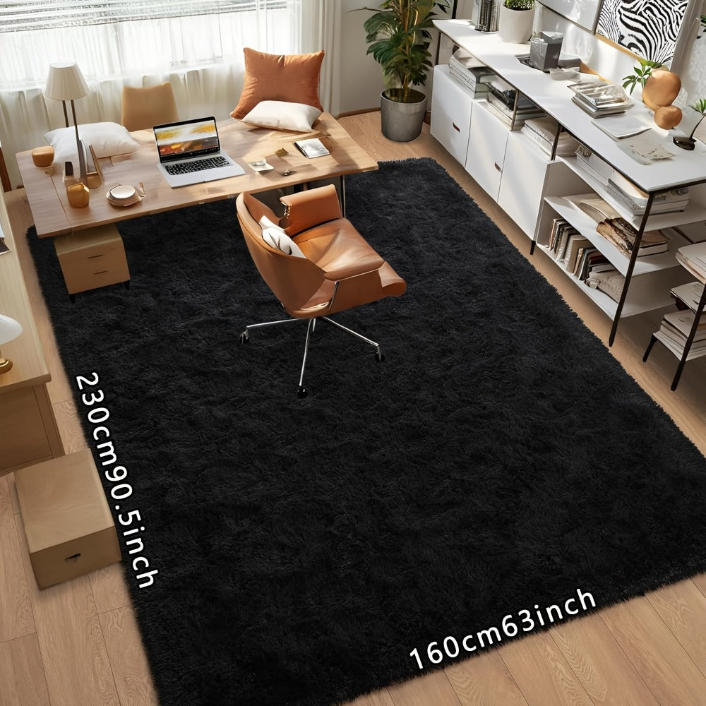 Tie Dye Plush Area Rug - Ultra Soft Thick Fluffy Durable Carpet for Living Room & Bedroom | Easy Care Portable Sofa & Coffee Table Floor Mat | Holiday Home Decor Gift Rug 63"x90" Multiple Colors