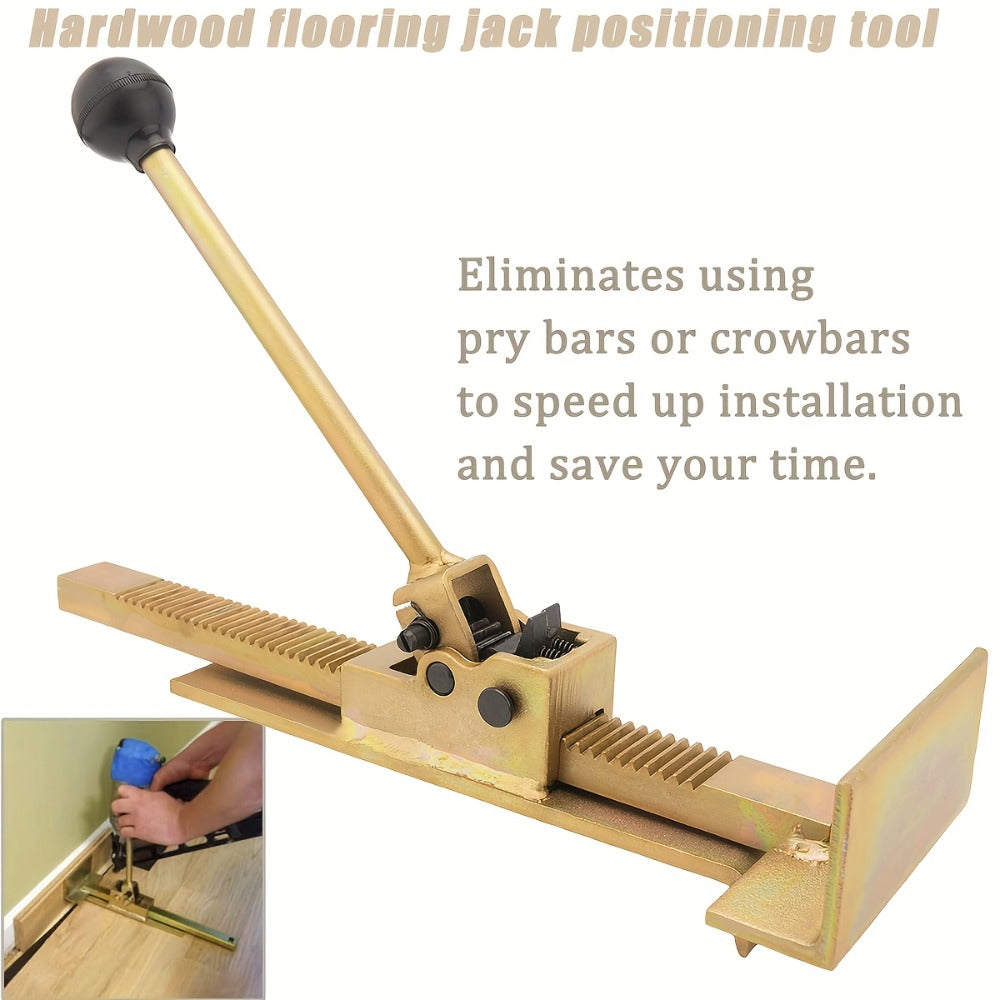 Hardwood Flooring Jack & Positioning Tool for Installing & Straightening Hardwood Floors – Professional Floor Installation Tool for Tongue & Groove, Laminate & Engineered Wood Flooring