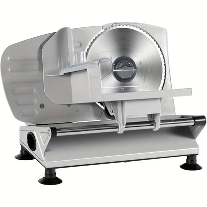 Electric Meat Slicer for Home, 6.7" Stainless Steel Blade, 150W Deli Food Slicer with Adjustable 0-15mm Thickness for Cold Cuts, Cheese, Bread & Vegetables, Easy to Clean