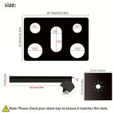 Protective Cover + 2 pcs Adhesive Tape + 1 pc Square