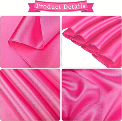 100pcs Satin Chair Sashes Bows for Wedding Banquet Party Event Decoration – 13 Colors, 18×275cm