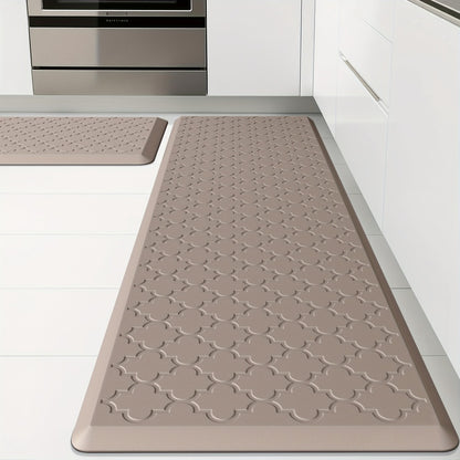 Anti Fatigue Kitchen Mat Set 2 Piece Cushioned Non-Slip Standing Mat for Kitchen Sink Office Laundry Floor Comfort