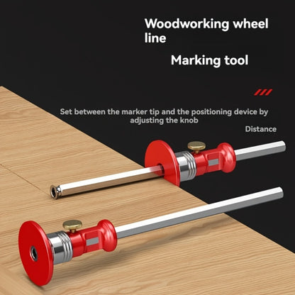 Marking Ruler 3-in-1 Multifunctional Woodworking Layout Tool Metric Imperial Straight Line Parallel Arc Height Marking for DIY Carpentry Handicraft Projects