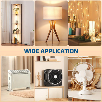 Wireless Remote Control Outlet Switch 100ft RF Range Programmable Expandable Plug-in Remote Light Switch No Wiring for Lamps Fans Appliances Indoor Use