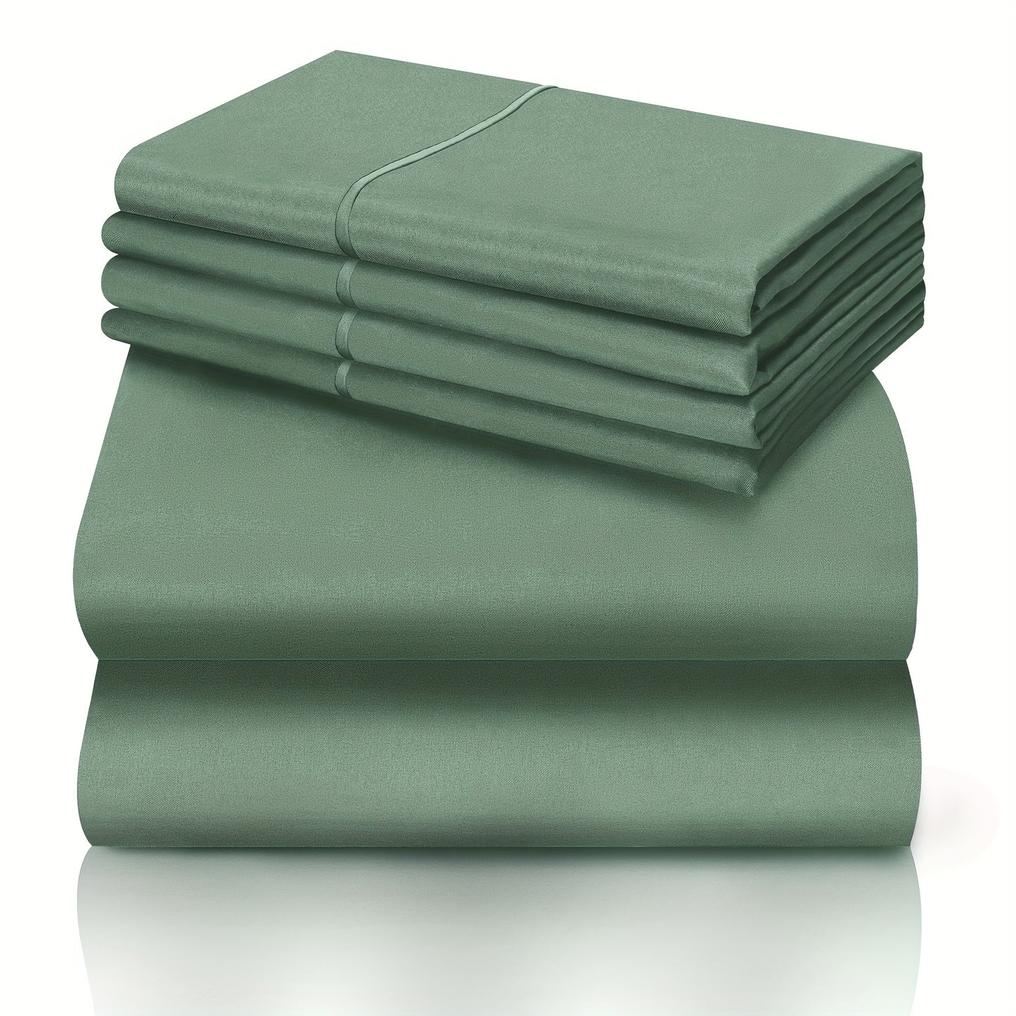 California King Sheet Set 6-Piece Breathable Cooling Bed Sheets Ultra-Soft Hotel Luxury Microfiber 18 Inch Deep Pocket Wrinkle Fade Resistant Flat Sheet Fitted Sheet 4 Pillowcases Multiple Colors