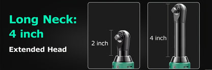 Cordless Ratchet Wrench 3/8 Inch 12V – KIMO 40ft-lb Torque Power Ratchet Set with 2.0Ah Battery, Fast Charger & 8 Sockets