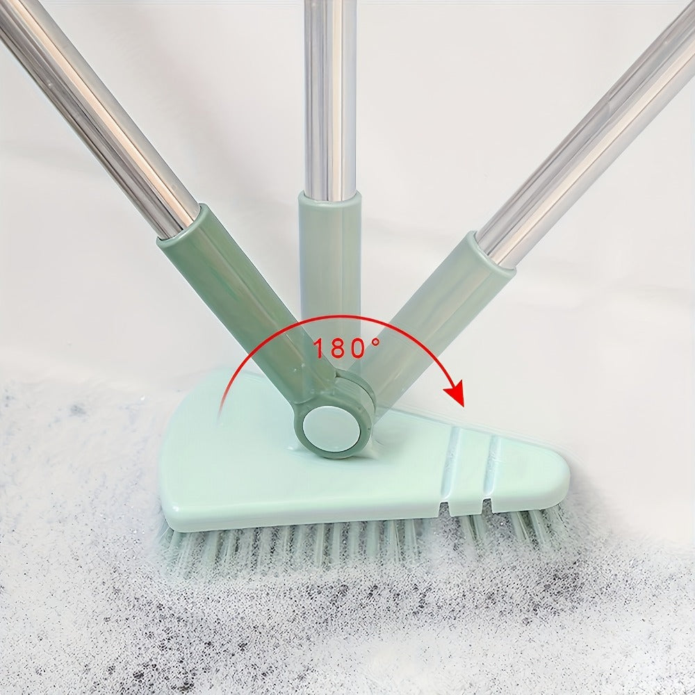 Long Handle Scrub Brush 37.4 Inch, Detachable Floor Scrubber with Hard Bristles for Cleaning Shower, Bathtub, Tile, Bathroom, Kitchen, Balcony & Walls – Stiff Bristle Deck Brush for All Seasons