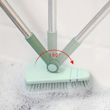 Long Handle Scrub Brush 37.4 Inch, Detachable Floor Scrubber with Hard Bristles for Cleaning Shower, Bathtub, Tile, Bathroom, Kitchen, Balcony & Walls – Stiff Bristle Deck Brush for All Seasons