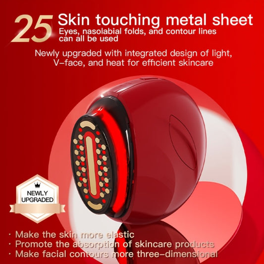 Handheld Beauty Device 3-in-1 Skincare Modes - USB Rechargeable Facial Care Tool with Color Light Therapy, Ergonomic Design, Multifunctional Face Massager for Home Skin Rejuvenation Anti-Aging