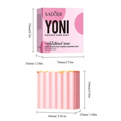 Intimate Cleansing Soap Rose Essence Built-in Bubble Net Rich Foam pH Balance Moisturizing Private Parts Soap for Women Peach Strawberry 2pcs 4pcs