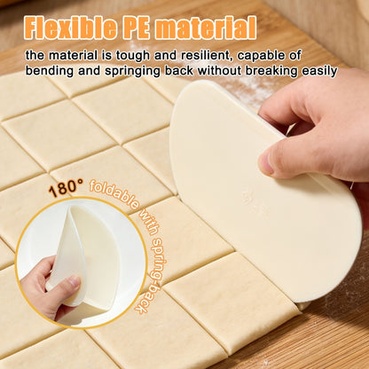 Silicone Baking Mat Set 4pcs, Extra Thick Non-Stick Pastry Mat with Measurement Scales, Non-Slip Dough Kneading Mat, Includes Rolling Pin, Dough Scraper and Storage Bag, Reusable Kitchen Baking Tools