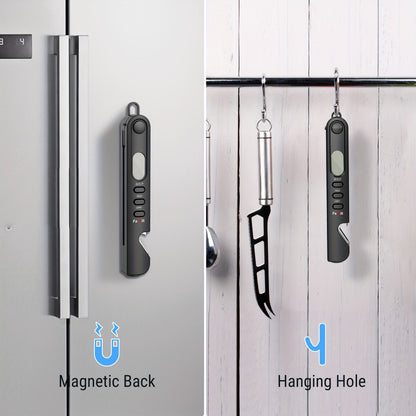 Digital Instant Read Meat Thermometer Foldable Probe Backlit Display Magnet for BBQ Grill Oven Smoker Baking Kitchen Food Thermometer Gift