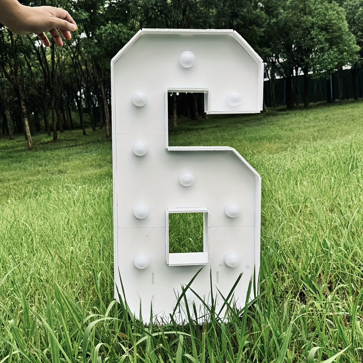 3ft Glowing Number Sign – Warm White LED 3D KT Board 36 Inch Freestanding Party Decoration for Birthday Anniversary Wedding