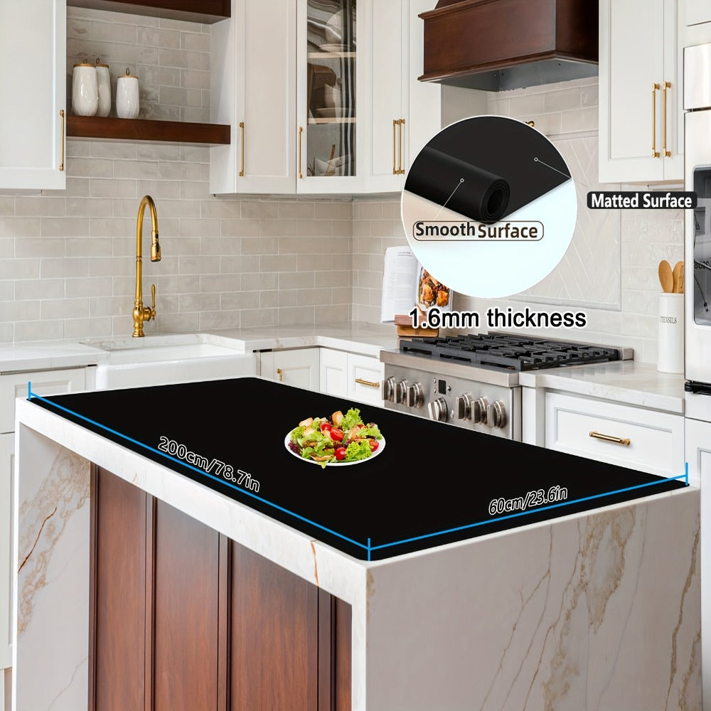 Extra Large Silicone Mat for Kitchen Counter – Nonslip Heat Resistant Countertop Protector, Nonstick Waterproof Craft Mat & Placemat, Multiple Sizes & Colors