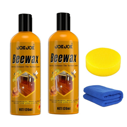 Beeswax Wood Polish & Repair Kit, Natural Wood Furniture Care Wax Deeply Moisturizes, Removes Scratches & Dullness, Restores Shine on Solid Wood Furniture, Floors, Countertops, Doors & Windows – 1, 2 or 3 Piece Set