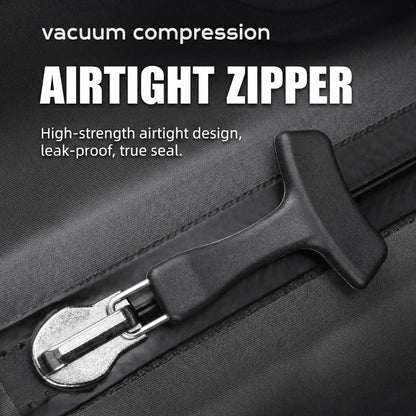 Vacuum Storage Bags with Electric Pump - Space Saving Travel Compression Bags for Luggage, Clothes & Bedding, Reusable Airtight Organizer