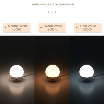 LED Vanity Mirror Light for Makeup – USB Powered 8-Bulb Mirror Lamp with 3 Color Temperatures, Adjustable Brightness & Spacing, Removable Design, Gift for Women Wife