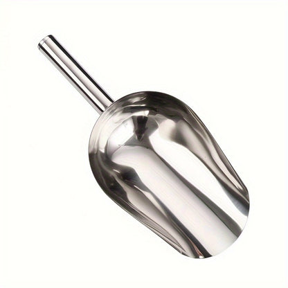 Stainless Steel Ice Spoon Set 4pcs 3oz Versatile Serving Spoon for Ice, Sugar, Beans & Rice – Kitchen Bar Tool for Parties, Weddings & Pet Food