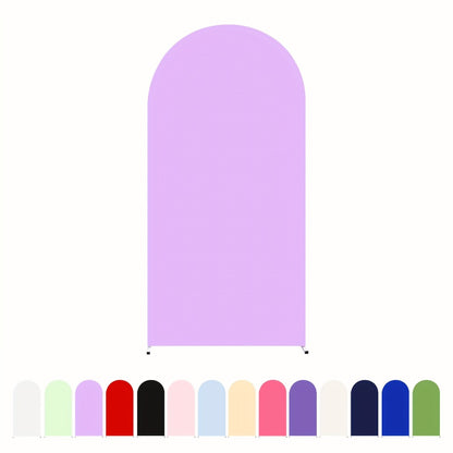 Arch Cover 6ft Stretchable Fabric Party Decoration | Wedding Ceremony Backdrop Cover Wrinkle-Free Zipper Fit for Gender Reveal Bridal Shower Birthday Holiday Celebration 8 Colors