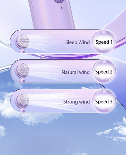 Handheld Fan Mini USB-C Rechargeable 3 Speed 180 Degree Adjustable Portable Personal Fan for Indoor Outdoor Travel Summer Cooling Gift 3 Pack 6 Pack Black Pink Purple