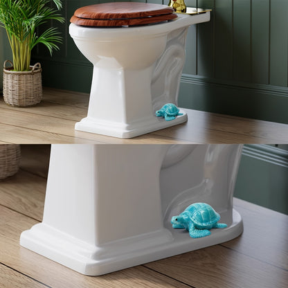 Toilet Bolt Caps Sea Turtle Decorative - 2pcs Resin Sea Turtle Toilet Screw Cover Caps, Easy Install Coastal Bathroom Decor, Fun Toilet Bolt Covers Replacement Parts, Green