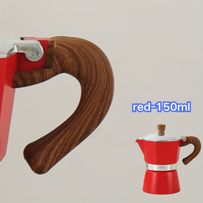 Moka Pot Stovetop Espresso Maker 150ml Classic Aluminum Italian Coffee Pot for Home Brewing Camping Cuban Cafe Style Easy to Use and Clean Multiple Colors Available