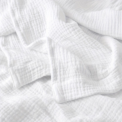 Muslin Blanket 100% Cotton 6-Layer – Breathable Soft Gauze Throw for Couch & Bed, All Season, Machine Washable, 13 Colors, 5 Sizes