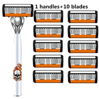 1 handle + 10 blades