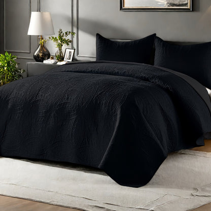 Quilt Set 2-3pcs – Lightweight Microfiber Bedspread Coin Pattern Coverlet All Seasons Twin Full Queen King Cal King