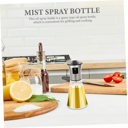 Oil Sprayer for Cooking Stainless Steel – Pressurized Glass Olive Oil Spray Bottle for Kitchen BBQ Grilling Baking Air Fryer